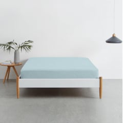 Набір простирадла на резинці COSAS BLUE Ранфорс 180х200х20 см 2 шт Блакитний Славута