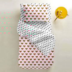 Простирадло на резинці COSAS PAWS Ранфорс 90х200х20 см Білий Братське