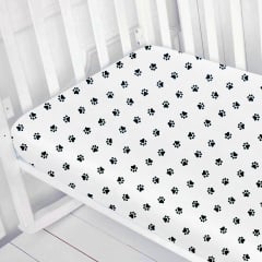 Простирадло на резинці COSAS PAWS Ранфорс 90х200х20 см Білий Братське