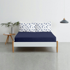 Набор наволочки и простыни COSAS STARSFALL BLUE & NIGHTFALL Ранфорс 160х200 см Синий Камень-Каширский