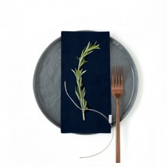 Набор салфеток COSAS DARK BLUE SATIN Сатин 35х35 см 4 шт Славянск