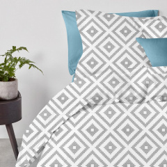 Полуторна постільна білизна Ornament CS2 COSAS сірий 160х220 см Новомосковськ