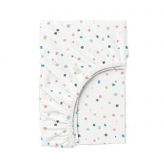 Набір простирадла на резинці COSAS SKY / COLORBLOTS Ранфорс 140х200х20 см 2 шт Бірюзовий/Білий Гуляйполе