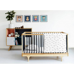 Детский пододеяльник COSAS CROWN Ранфорс 110х140 см Белый Золотоноша