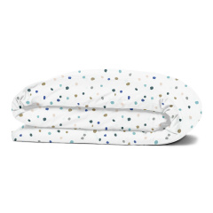 Полутораспальный комплект без простыни COSAS COLOR BLOTS V2 Ранфорс 160х220 см Белый Гуляйполе