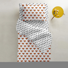 Детское постельное белье в кроватку Fox COSAS Терракотовый 110х140 см Пологи