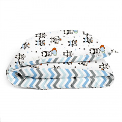 Детский пододеяльник COSAS LOVE PANDA Ранфорс 110х140 см Голубой Бородянка