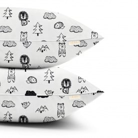 Набор наволочек Cosas ANIMALS CS1 40х60 см Белый