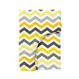 Простыня на резинке 80х160 см YELLOW ZIGZAG Cosas