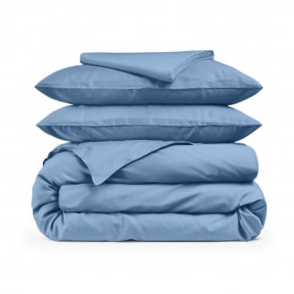 Двоспальна постільна білизна сатин CLOUD Cosas Небесний 180х220 см