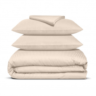 Двоспальна постільна білизна сатин BISCOTTI Cosas Бежевий 180х220 см