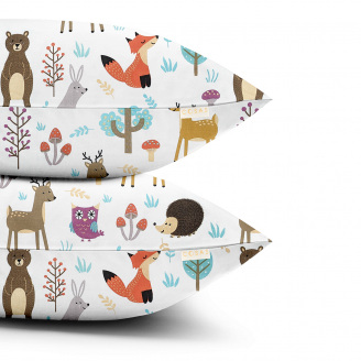 Набір наволочок COSAS COLORFUL ANIMALS 50х70 см Бежевий