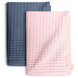 Вафельні рушники COSAS Jam Greek Waffle Синьо-рожевий 2 шт