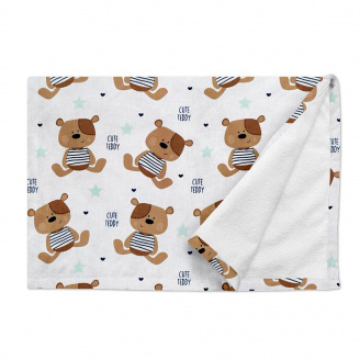 Непромокаюча пелюшка COSAS TEDDY BEAR Ранфорс 70х120 см Бежевий