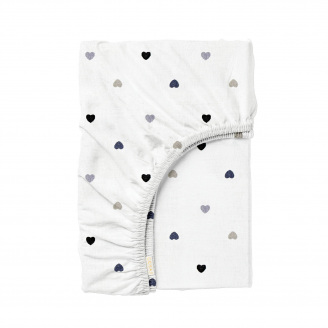 Простынь на резинке в детскую кроватку 60х120 см LOVE CS1 COSAS белый