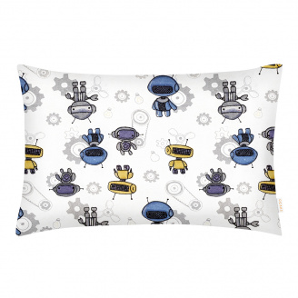 Дитяча наволочка COSAS ROBOTS 40х60 см Білий