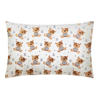 Дитяча наволочка COSAS BEAR Бязь 40х60 см Бежевий
