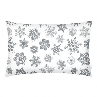 Євро наволочка COSAS SNOWFLAKES GRAY 50х70 см Сірий