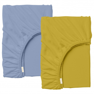 Набор Простыня на резинке 120х200 см 2 шт SUMMER Cosas Голубовато-зеленый