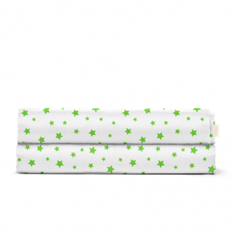 Євро простирадло 220х240 см GREEN STARS COSAS Зелений