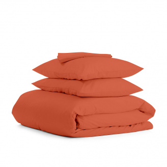 Полутораспальный комплект COSAS ORANGE Ранфорс 160х220 см Оранжевый