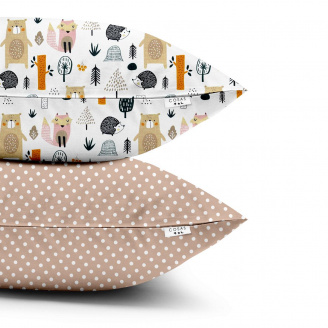 Набір наволочок COSAS FOREST 40х60 см Бежевий/Різнокольоровий