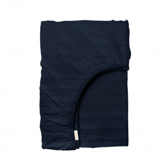 Простирадло на резинці сатин 90х200 см NAVY Cosas