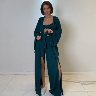 Домашній костюм COSAS Serena Home L Смарагдовий