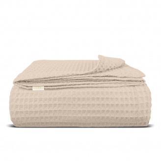 Плед-покривало вафельне COSAS 200х220 см Magnolia Greek Waffle Магнолія