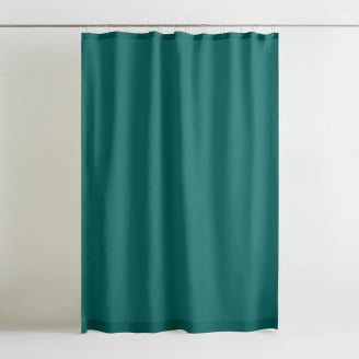 Шторка для душу та ванної COSAS OCEAN з кільцями 180х180 см Бірюзовий