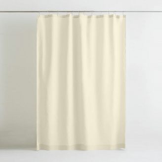 Шторка для душу та ванної COSAS CREAM з кільцями 180х180 см Молочний