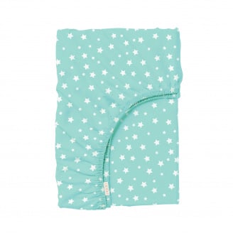 Простирадло на резинці 120х200 см MINT STARFALL COSAS М'ятний