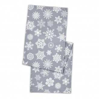 Ранер на стіл COSAS SNOWFLAKES CS2 40х150 см Сіро-білий