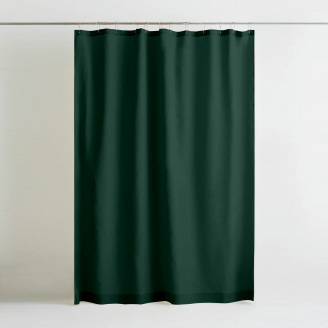 Шторка для душу та ванної COSAS PINE з кільцями 180х180 см Смарагдовий