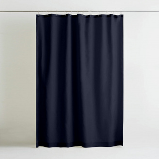 Шторка для душу та ванної COSAS STORMY з кільцями 180х180 см Синій