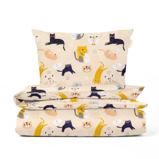 Дитяча постіль без простирадла CATS CS1 Cosas бежевий 110х140 см