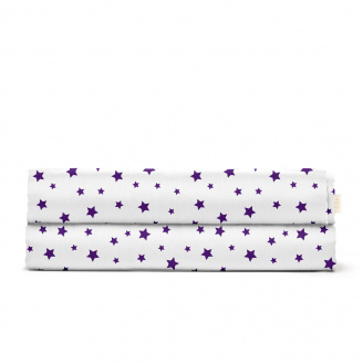 Простыня 240х260 см PURPLE STARS COSAS фиолетовый