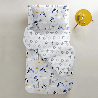 Дитяче простирадло COSAS CLEAR STARS CS1 Ранфорс 60х120х12 см Блакитний