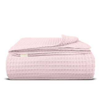 Плед-покривало вафельне COSAS 160х230 см Flamingo Greek Waffle Сакура
