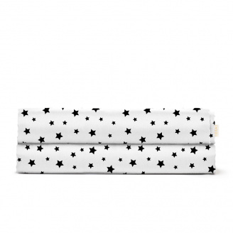 Евро простыня 220х240 см BLACK STARS COSAS Черный