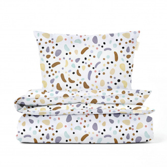 Детская постель без простыни COLORFUL STONES COSAS Бежевый 110х140 см
