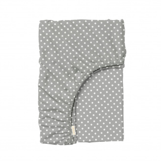 Простынь на резинке 120х200 см MINI DOTS10 COSAS серый