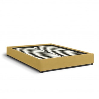 Ліжко двоспальне COSAS Mango Curcuma 160х200 см Гірчичний