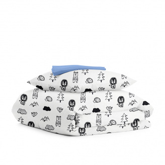 Підліткова постільна білизна ANIMALS CS1 COSAS Білий 155х215 см