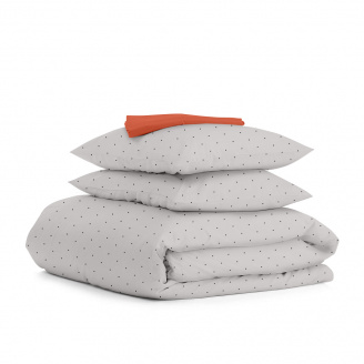 Сімейний комплект постільної білизни Mini Dots CS3 COSAS Бежевий 2х160х220 см