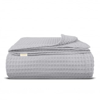 Покривало 160х230 см Smoky Greek Waffle COSAS сірий