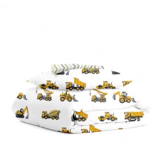 Подростковый комплект на резинке COSAS HOPPER Ранфорс 155х215 см Желтый