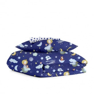 Подростковое постельное белье LITTLE PRINCE STAR COSAS Голубой 155х215 см