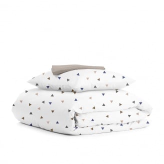 Подростковая постель с простыней на резинке DELTA CS1 COSAS Белый 155х215 см