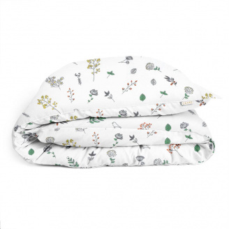 Євро підковдра COSAS WILDFLOWERS Ранфорс 200х220 см Білий